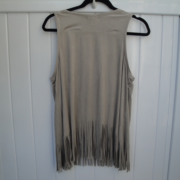 BOHO Kind Heart Brave Soul Tank L Beige Hippie - Picture 3 of 3